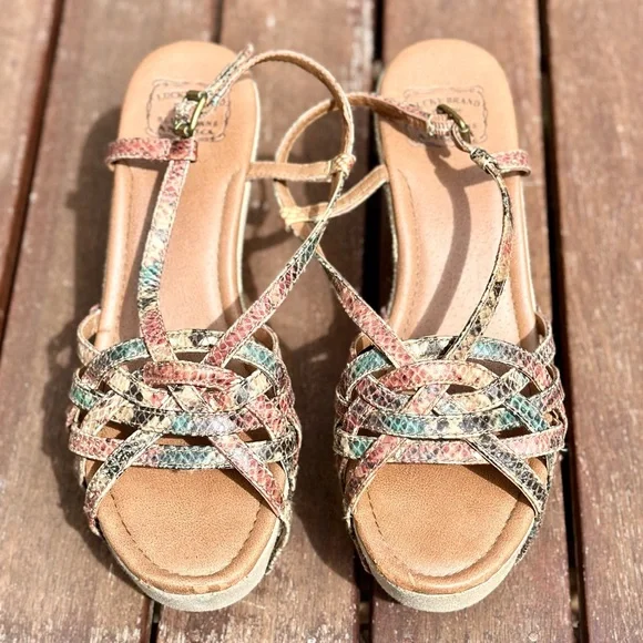 Lucky Brand wedge sandals - Picture 1 of 6